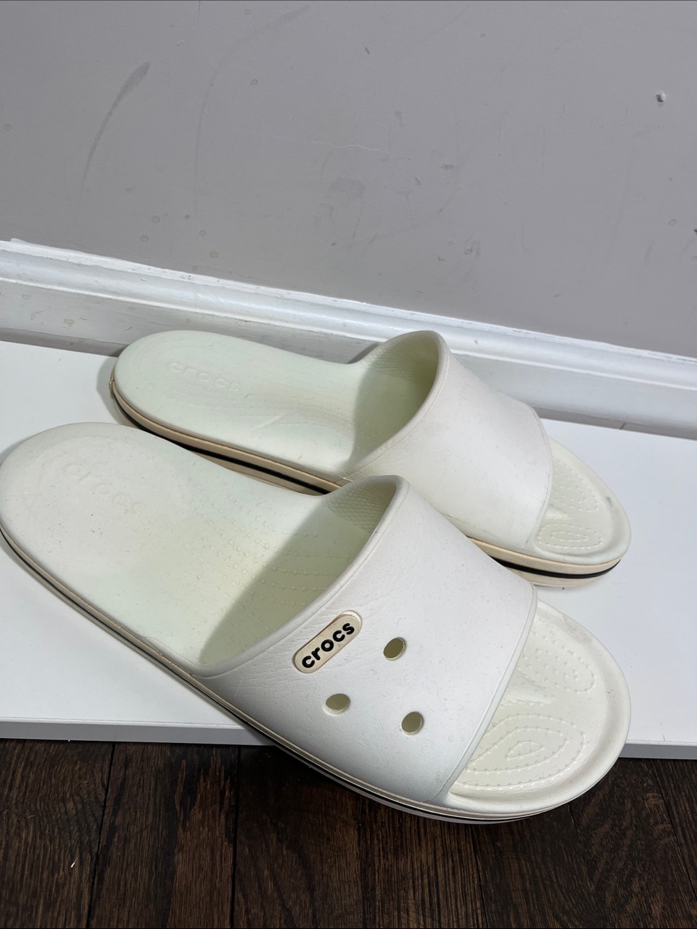 Crocs Crocband II White Classic Slide Sandals